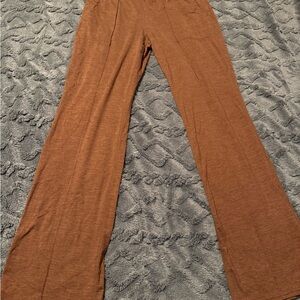 Elegant Tan Wide-Leg Women's Pants